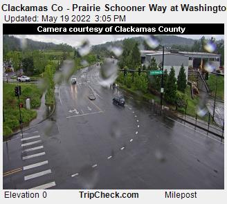 Clackamas Co - Prairie Schooner Way at Washington St (962) - Oregon