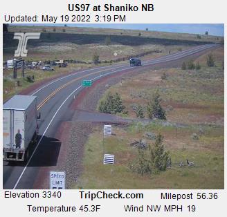 US97 at Shaniko NB (980) - Oregon