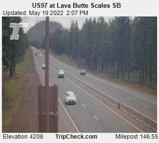 US97 at Lava Butte Scales SB (985) - Oregon