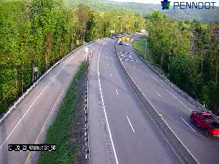 US 22/322 W approaching Electric Ave (CAM-02-044) - USA
