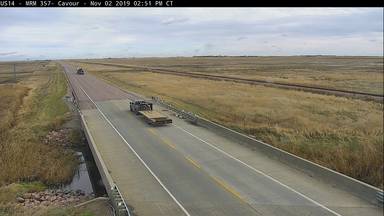 Cavour - East of town along US-14 @ MP 357 - Camera Looking East - South Dakota