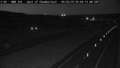 Chamberlain West - West of town along I-90 @ MP 258.8 - Camera Looking East - South Dakota