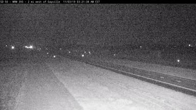 Gayville - 2 miles west of town along SD-50 @ MP 393 - Camera Looking East - USA