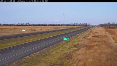 Mellette - Junction US-281 & SD-20 - Camera Looking North - South Dakota