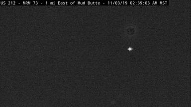 Mud Butte - 1 mile east of Mud Butte along US-212 @ MP 74 - Camera Looking Southwest - USA