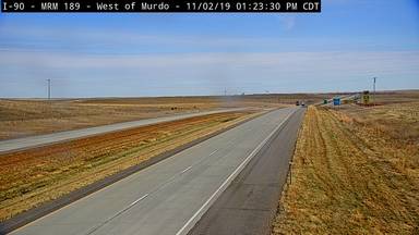 Murdo - Murdo-West of town along I-90 @ MP 189.5 - Camera Looking East - USA