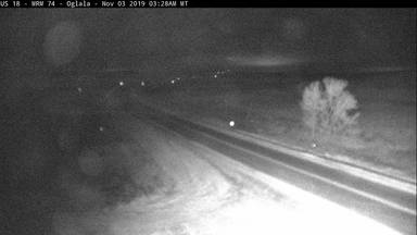 Oglala - 13 miles west of town US-18 @ MP 74 - Camera Looking West - USA