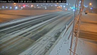 Sioux Falls 41st St - I-29 @ W 41st St (Exit 77) - Camera Looking East - USA