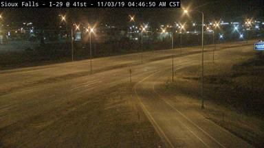 Sioux Falls 41st St - I-29 @ W 41st St (Exit 77) - Camera Looking South - South Dakota