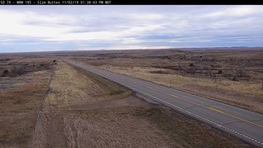 Slim Buttes - along SD-79 @ MP 185 - Camera Looking South - USA
