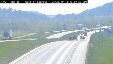 Sturgis - West of town along I-90 @ MP 28.6 - Camera Looking East - South Dakota