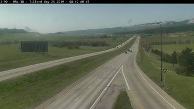Tilford - I-90 @ MP 38 - Camera Looking East - USA
