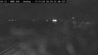 Waubay - West of town along US-12 @ MP 349 - Camera Looking East - USA