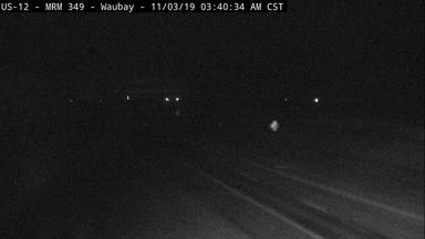 Waubay - West of town along US-12 @ MP 349 - Camera Looking West - USA