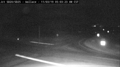 Wallace - SD-20 @ SD-25 - Camera Looking West - South Dakota