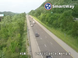 I-640 WB @ East of Broadway (1910) - Tennessee