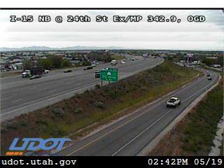 I-15 NB @ 2650 S / 24th St Exit / MP 342.9, OGD - Utah