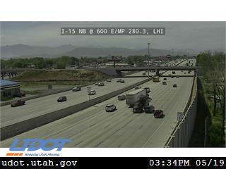 I-15 NB @ 600 E / MP 280.3, LHI - Utah