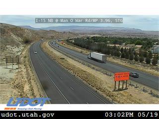 I-15 NB @ Man O War Rd / MP 3.96, STG - Utah