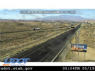 I-15 NB @ UT/AZ State Line / MP 0.14, STG - USA