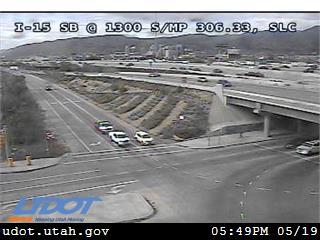 I-15 SB @ 1300 S / MP 306.33, SLC - Utah