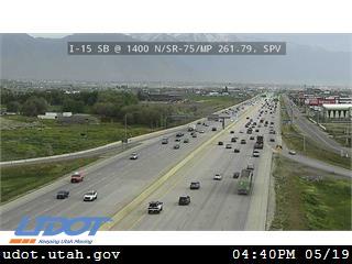 I-15 SB @ 1400 N / SR-75 / MP 261.79, SPV - Utah