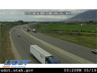 I-15 SB @ 400 S / MP 345.93, MSV - Utah
