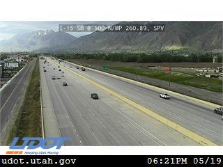 I-15 SB @ 500 N / MP 260.89, SPV - Utah