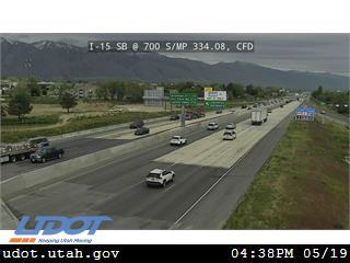I-15 SB @ 700 S / SR-193 / MP 334.08, CFD - Utah
