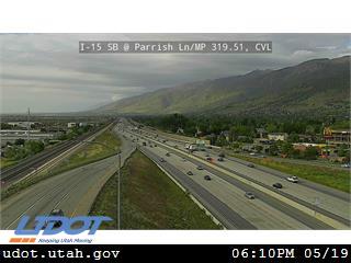 I-15 SB @ Parrish Ln / 400 N / SR-105 / MP 319.51, CVL - Utah