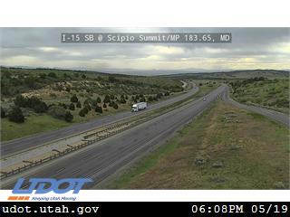 I-15 SB @ Scipio Summit / Exit 184 / MP 183.65, MD - Utah