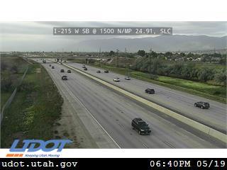 I-215 W SB @ 1500 N / MP 24.91, SLC - Utah