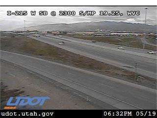 I-215 W SB @ 2300 S / MP 19.25, WVC - Utah