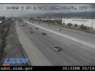 I-215 W SB @ 2600 S / MP 18.71, WVC - Utah