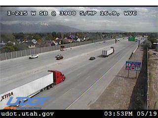 I-215 W SB @ 3900 S / MP 16.9, WVC - Utah