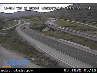 I-80 / Parley`s Canyon WB @ East Canyon / SR-65 On-ramp / MP 133.61, SL - Utah
