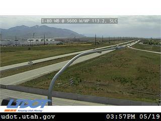 I-80 WB @ 5600 W / SR-172 / MP 113.3, SLC - Utah