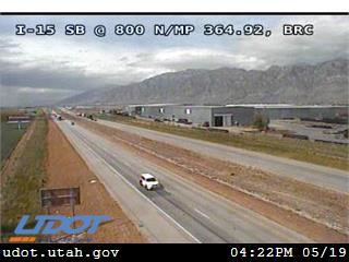 I-15 SB @ 800 N / MP 364.92, BRC - Utah