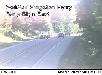 WSF Kingston Ferry Sign East - USA