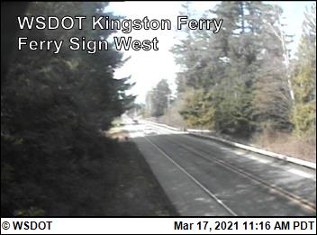 WSF Kingston Ferry Sign West - Washington