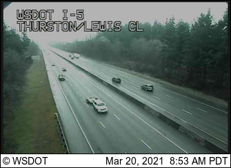I-5 at MP 87.4: Thurston/Lewis County Line - USA