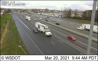 I-5 at MP 136.6: Port of Tacoma Rd - Washington