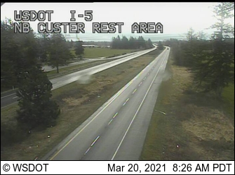 I-5 at MP 267.7: NB Custer Rest Area - Washington