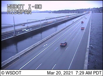 I-90 at MP 5: Floating Bridge Midspan - Washington