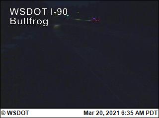 I-90 at MP 79.5: Bullfrog-facing west - Washington