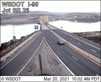 I-90 at MP 138: Vantage Br. (View West) - Washington