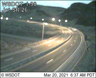 I-90 at MP 138: Vantage Br. (View East) - Washington