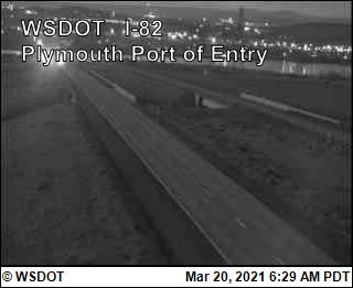 I-82 at MP 130.5: Plymouth Port of Entry - USA