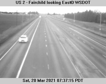 US 2 at MP 275.3: Fairchild looking East - Washington