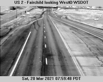 US 2 at MP 275.3: Fairchild looking West - Washington